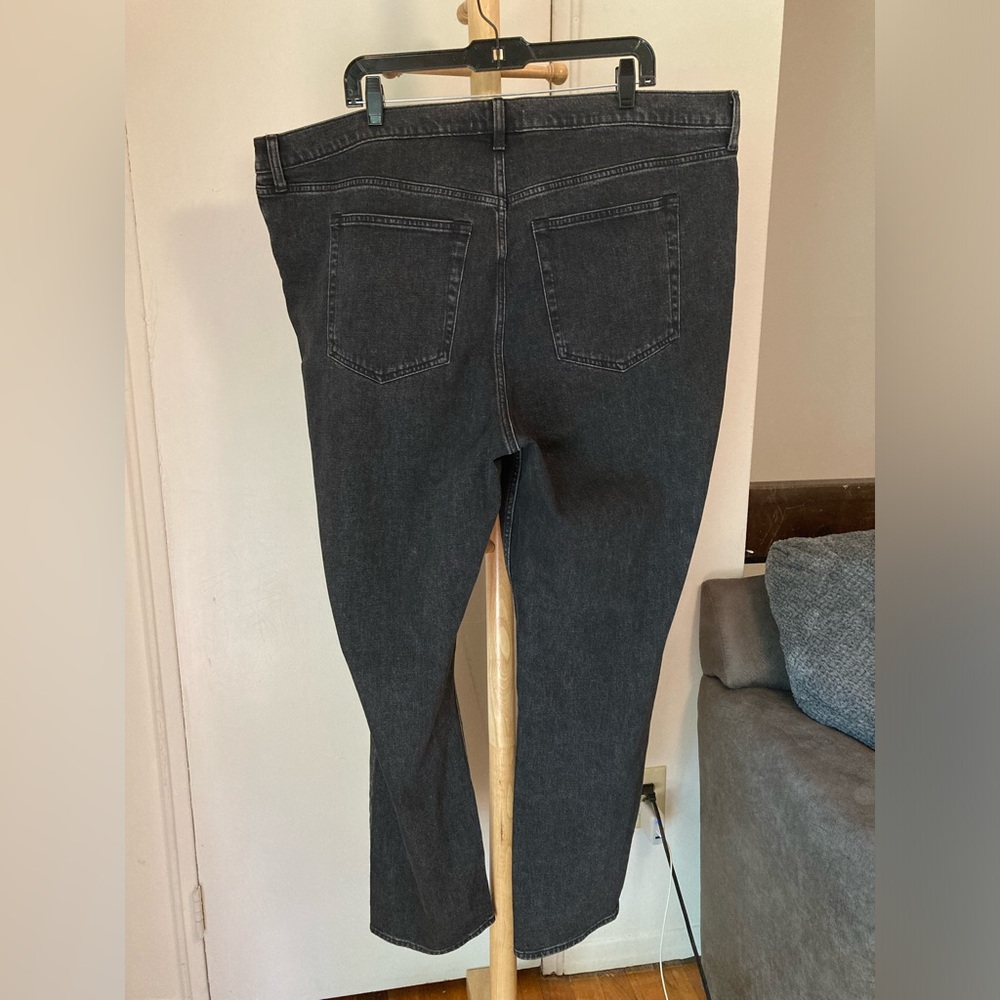 Abercrombie & Fitch The 90s Slim Straight Ultra High Rise Black Jeans - Picture 10 of 16